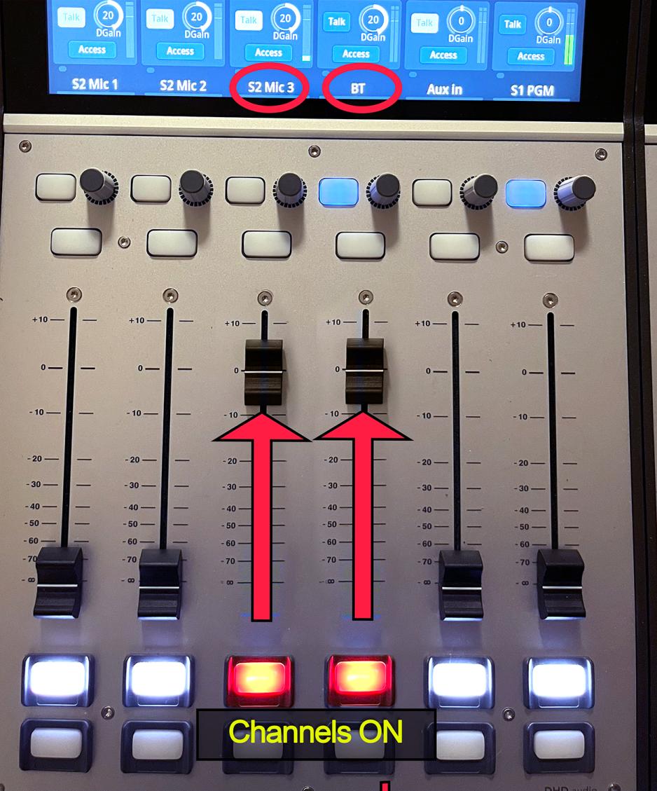 Bluetooth mixer settings