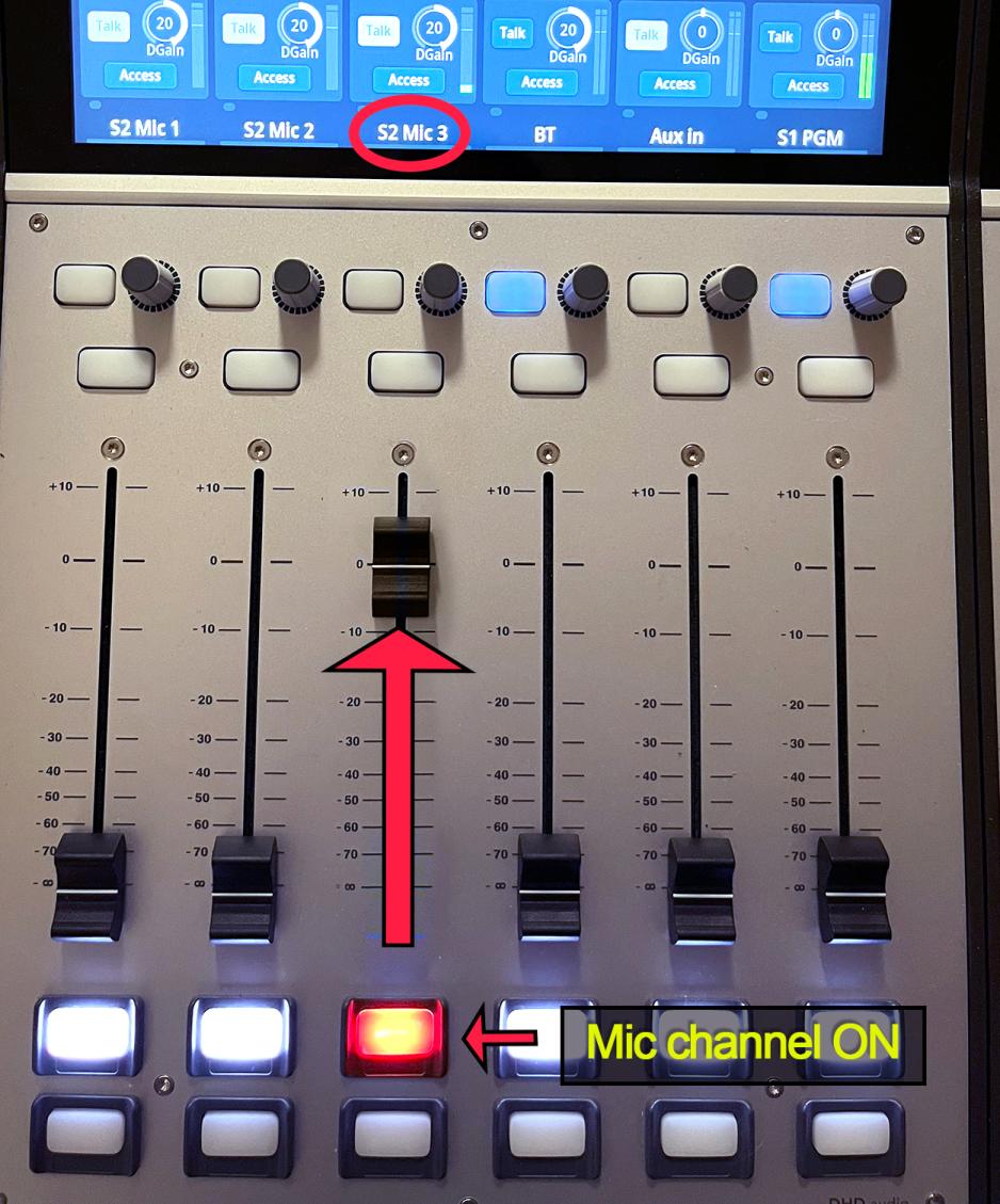 Mic mixer settings