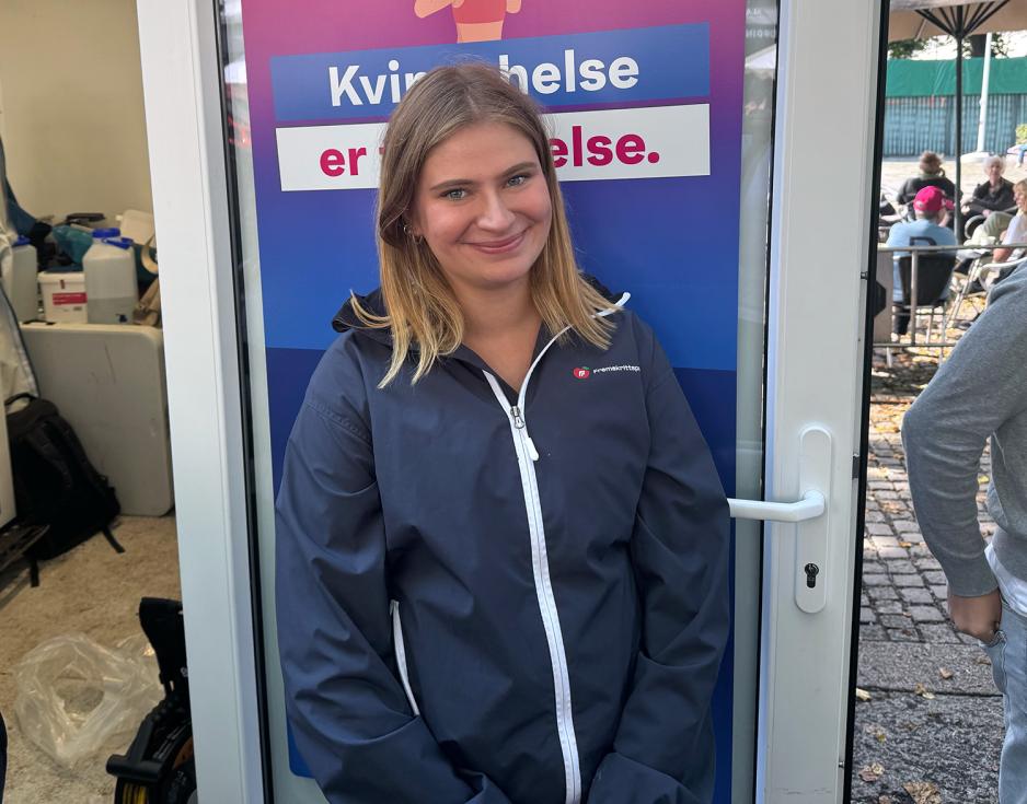 Oliwia Skowron utenfor FrP sin valgbod