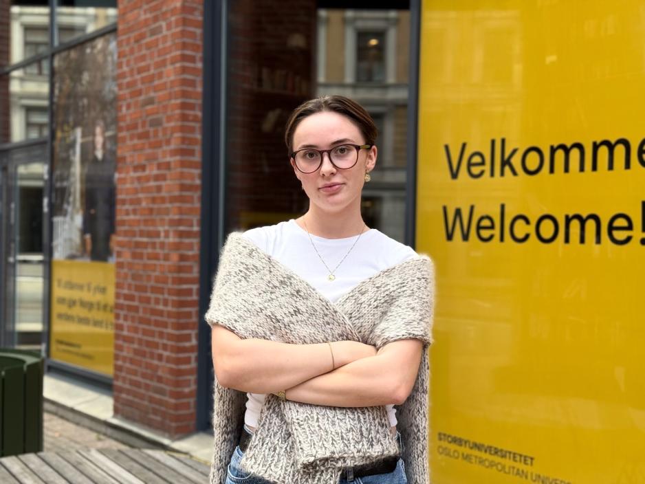 Tiril Elise With p&aring; OsloMet campus