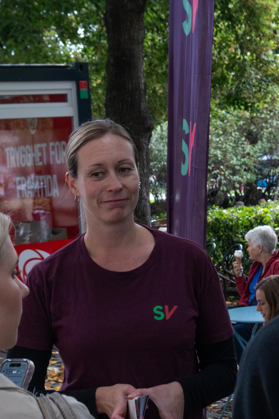 Portrett av Susanna Mattsson (frivillig for SV)