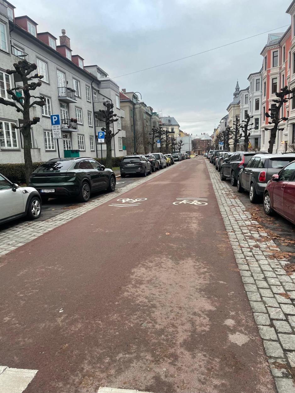 sykkelveien i l&oslash;venskioldsgate