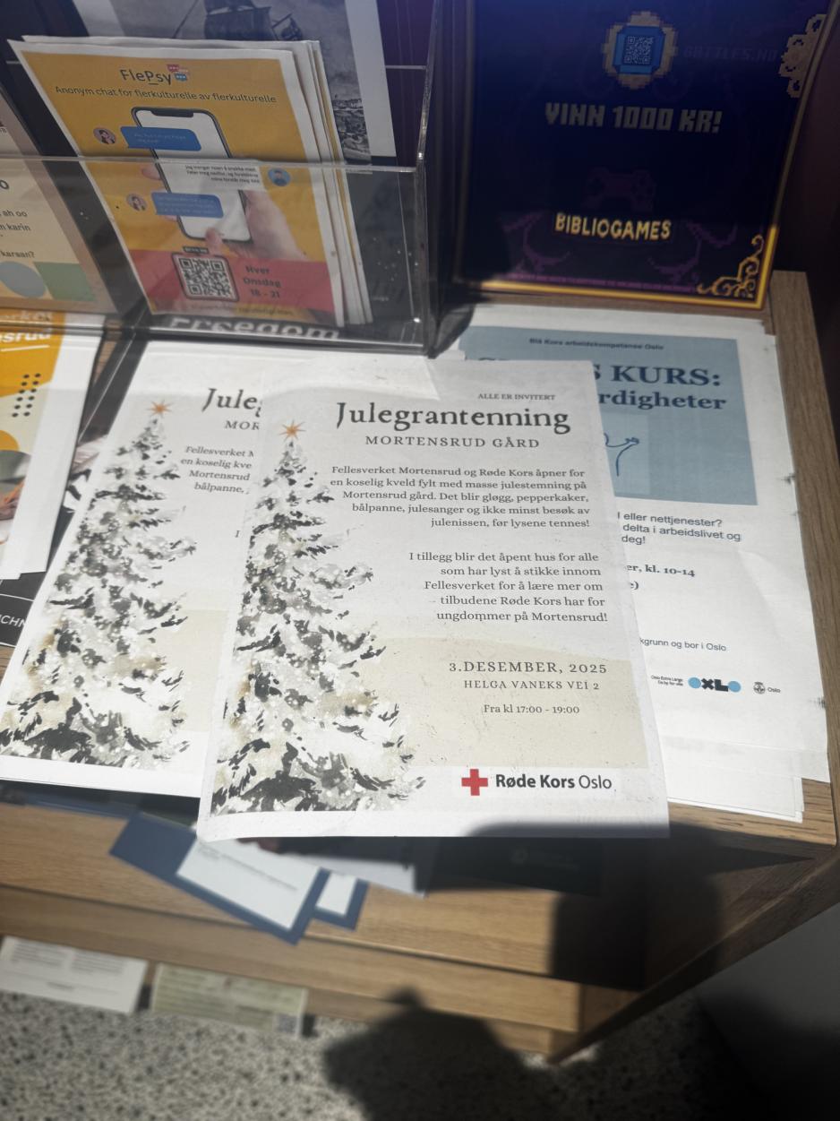Julegrantenning på mortensrud gård. 3.desember kl 17-19 i helga vakes vei 2. arrangert av rødekors