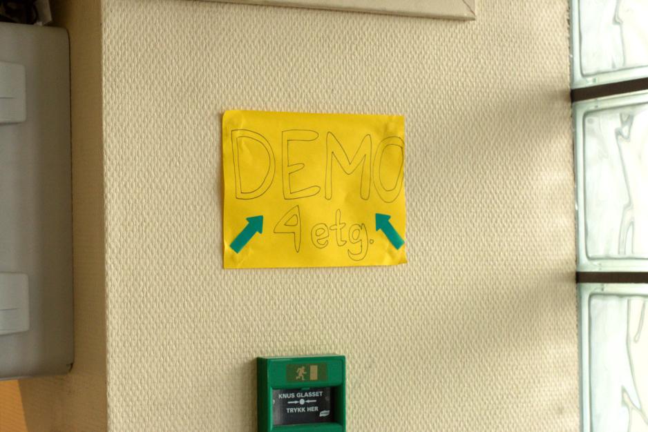 Demo i 4. etasje 