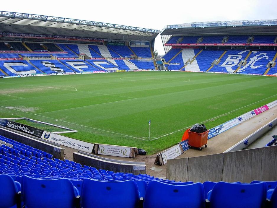 her ser du et bilde av Birmingham City FC Idrettsanlegg/stadion
