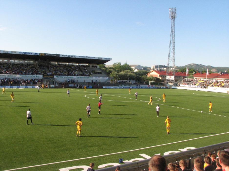 Bod&oslash;/Glimt p&aring; Aspmyra stadion 