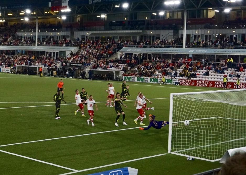 Jens Petter Hauge satt inn vinnermålet i kampen mot Fredrikstad FK den 4. september i år. 