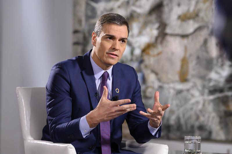 Pedro S&aacute;nchez, Spanias statsminister, i TV-intervju