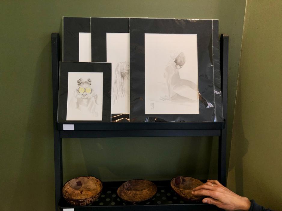 Kokossk&aring;l og kunst