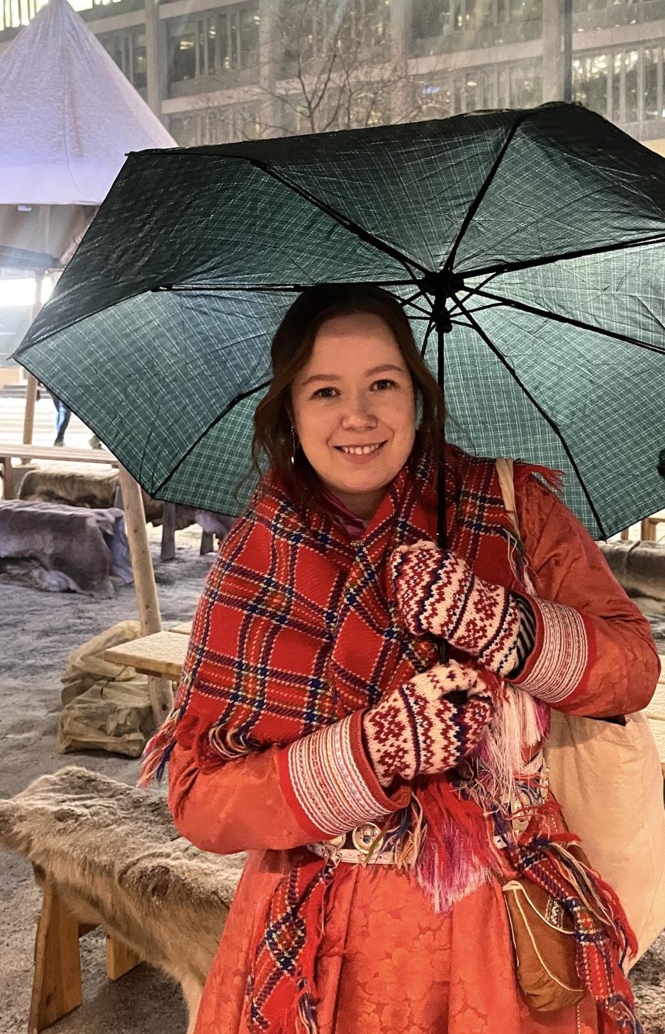 Aina Susanne F&oslash;rster har p&aring; kofte