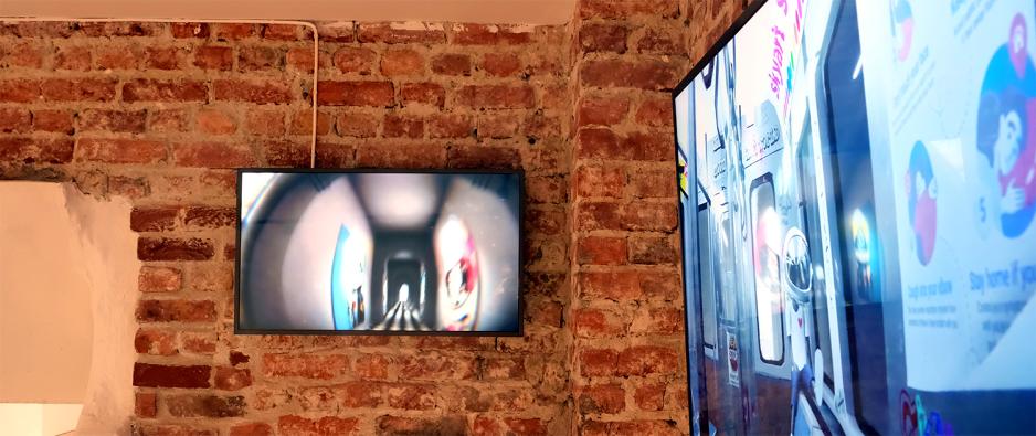 Kunst-verk p&aring; skjermer