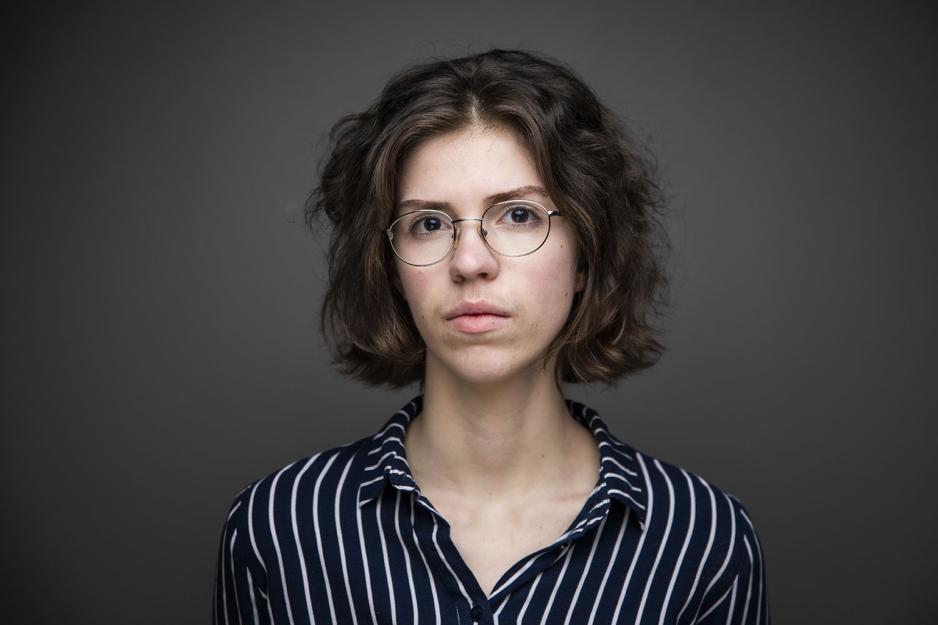 Pressefoto av R&oslash;d Ungdom-leder Alberte Tenn&oslash;e Bekkhus