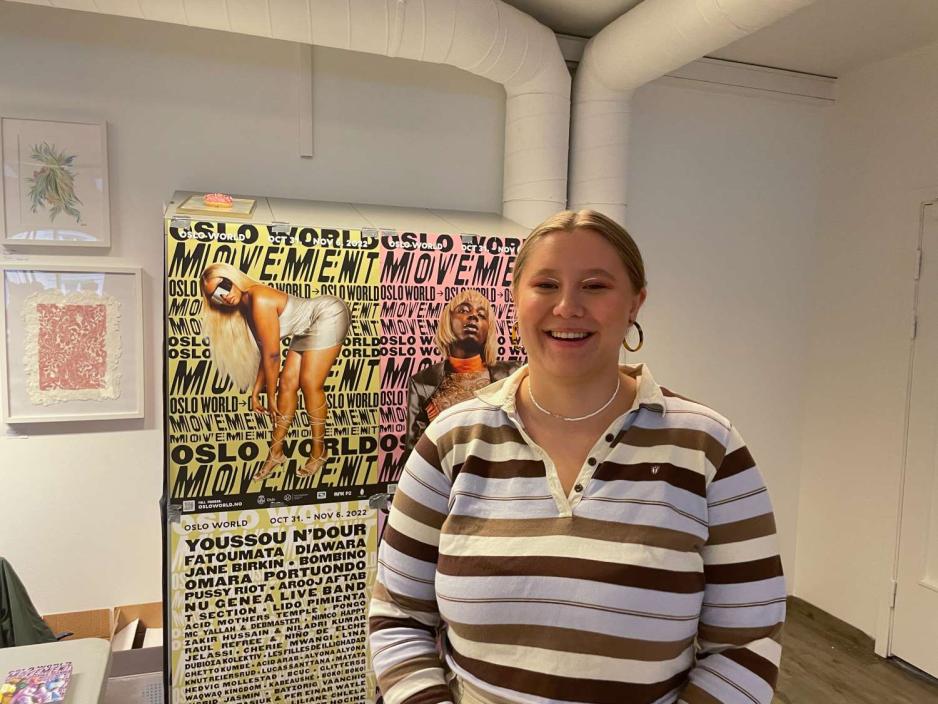 Anna Tjelta Dahl p&aring; flokemarkedet