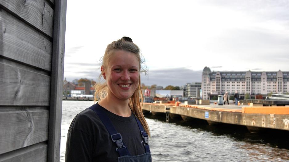 Portrettbilde av Sif Lauritsen p&aring; Oslo badstuforening 