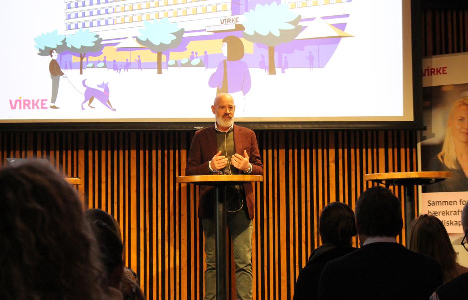 Bror William Stende, bransjedirekt&oslash;r for faghandel i Virke redegj&oslash;r for status i norsk faghandel.