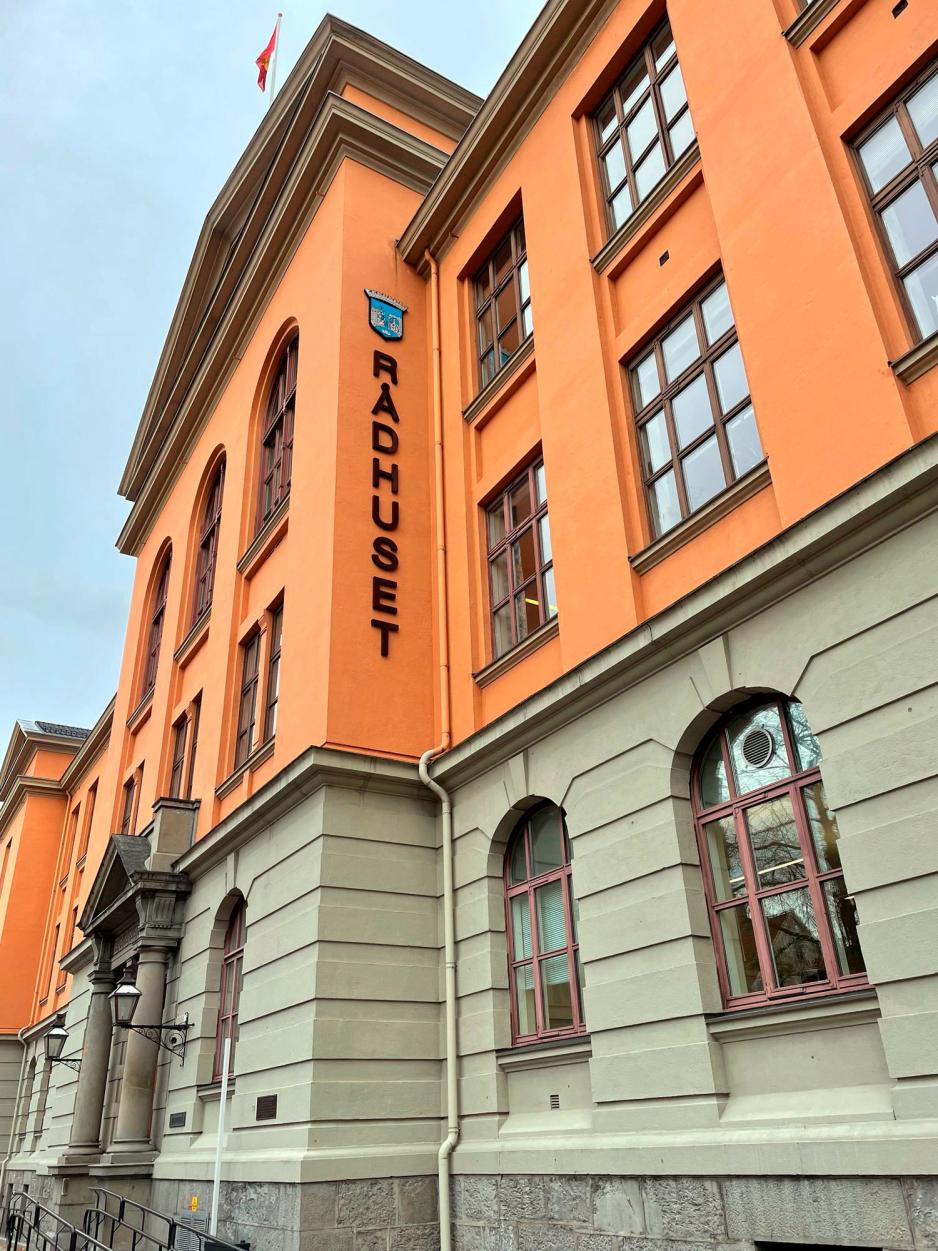Bildet av r&aring;dhuset i Trondheim