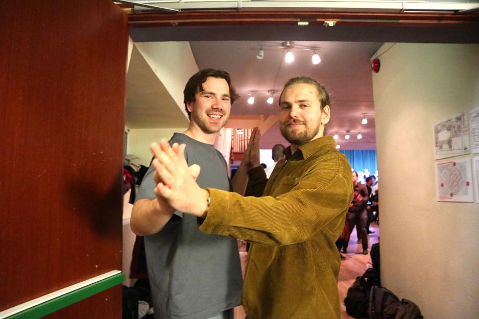 Bilde av Kenneth Iversen og Martin Usterud som er p&aring; swingdans