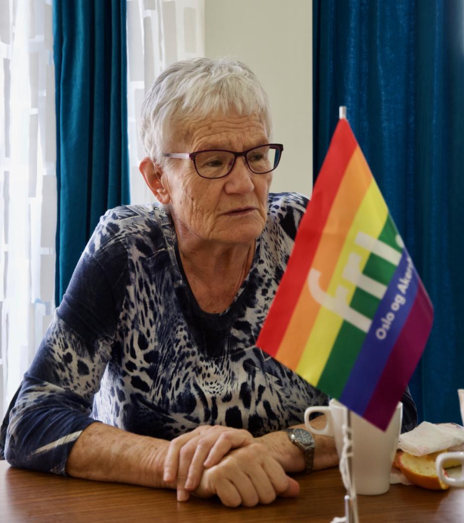 Bilde av Edel R&oslash;nning p&aring; Regnbuetreff