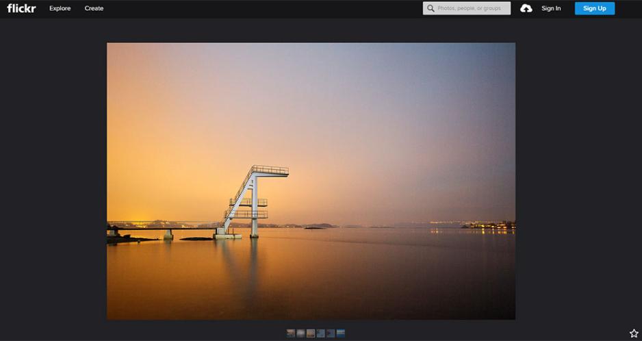 Stupet&aring;rnet p&aring; Hvalstrand om kvelden