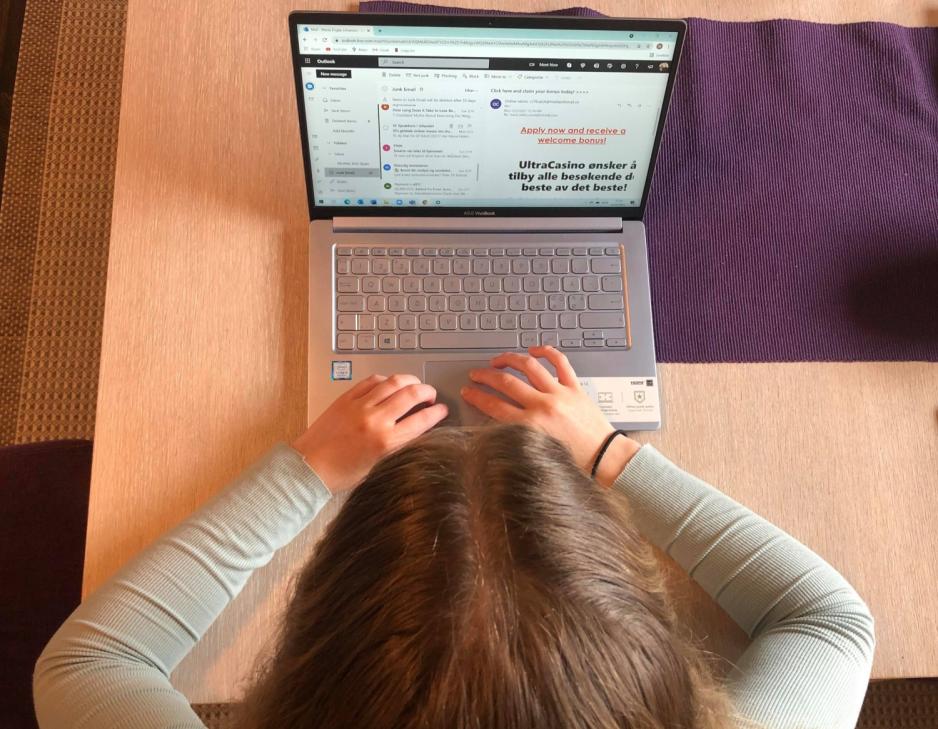 S&oslash;ppelpost p&aring; e-post konto