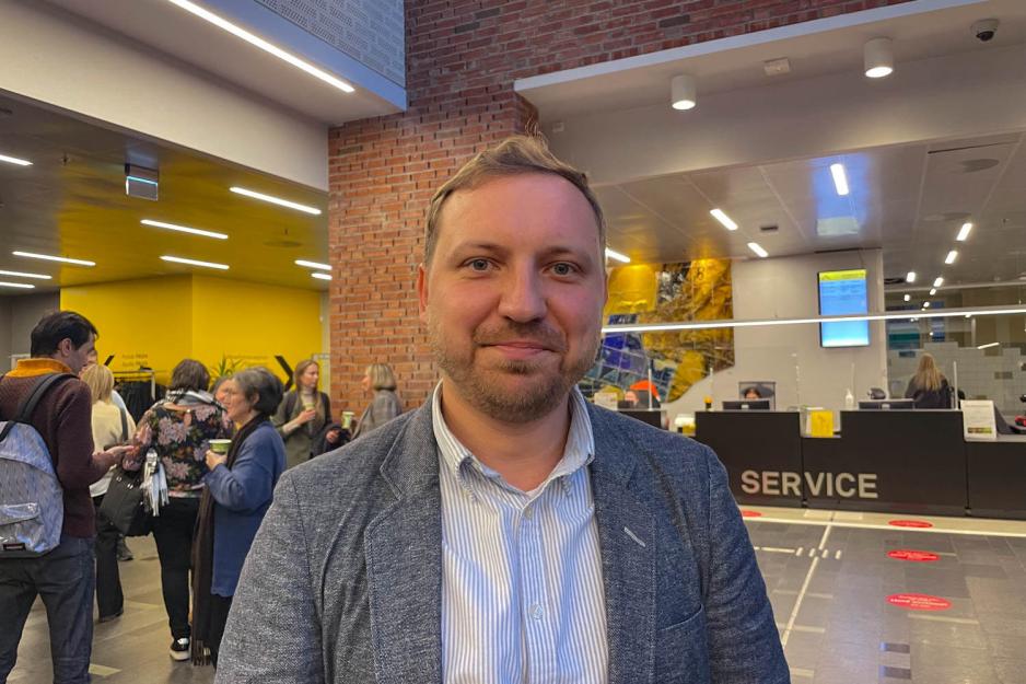  Bohan Cherkas (36) p&aring; seminar p&aring; OsloMet