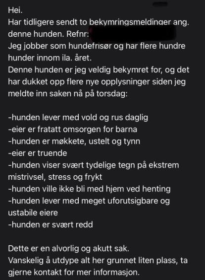 tekst p&aring; skjerm