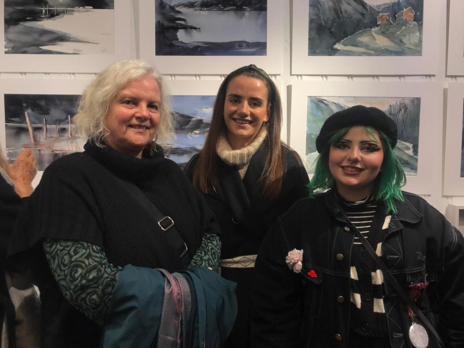 Familie p&aring; utstilling 12/10/22