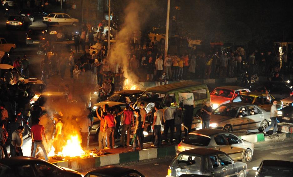 Oppt&oslash;yer i Iran sommeren 2009. 