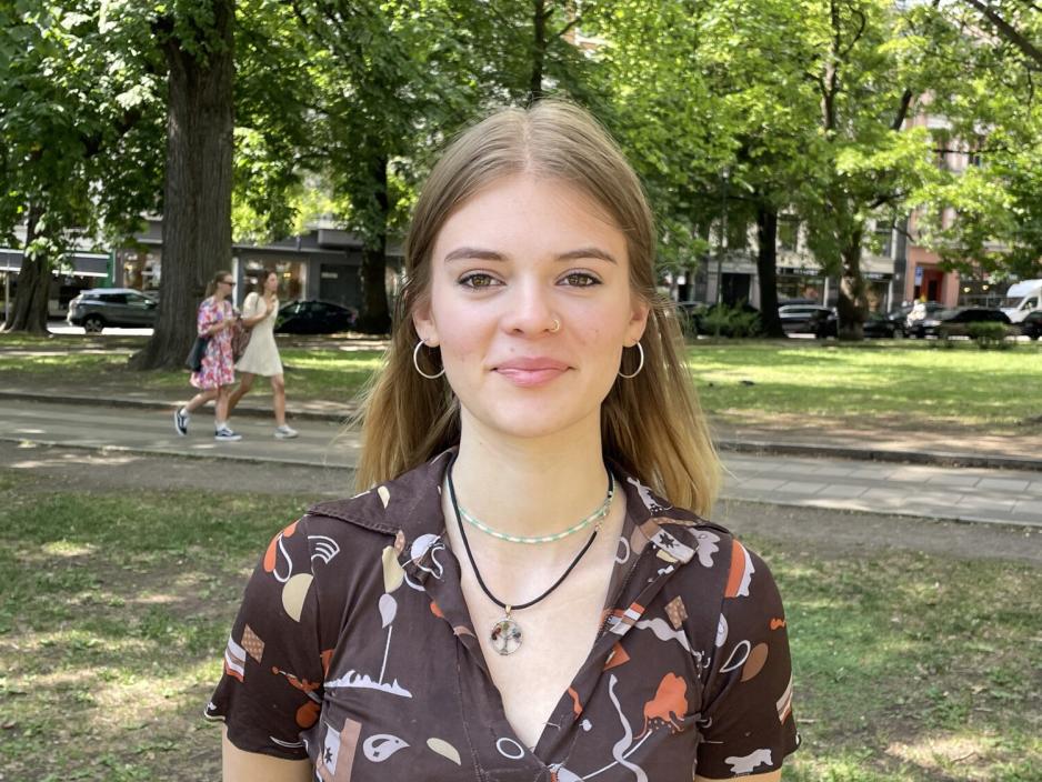 Juni Berg-Nielsen p&aring; Gr&uuml;nerl&oslash;kka i Oslo