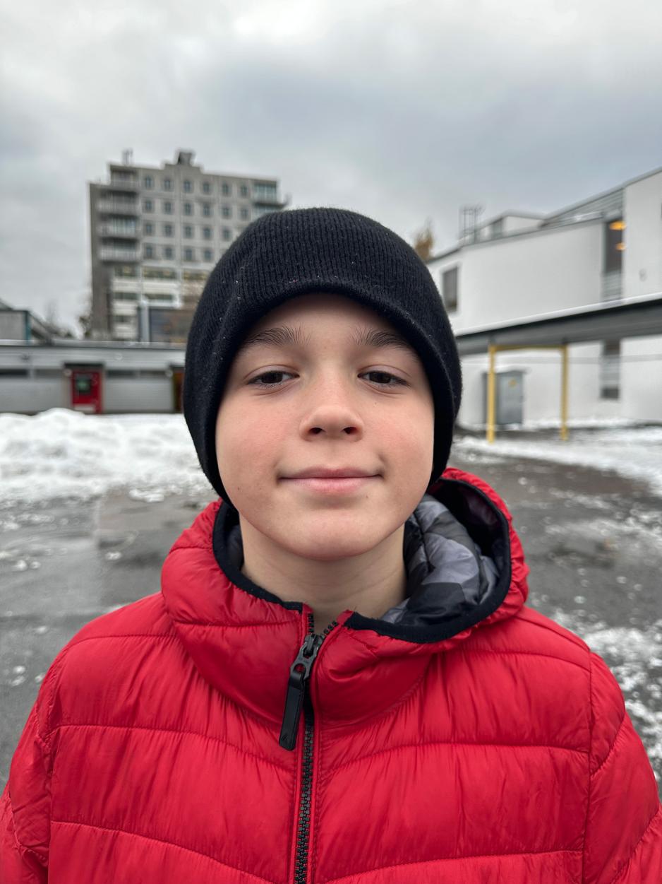 Kerim, elev p&aring; Trosterud skole i Oslo. Foto: Rumeysa Sariyar