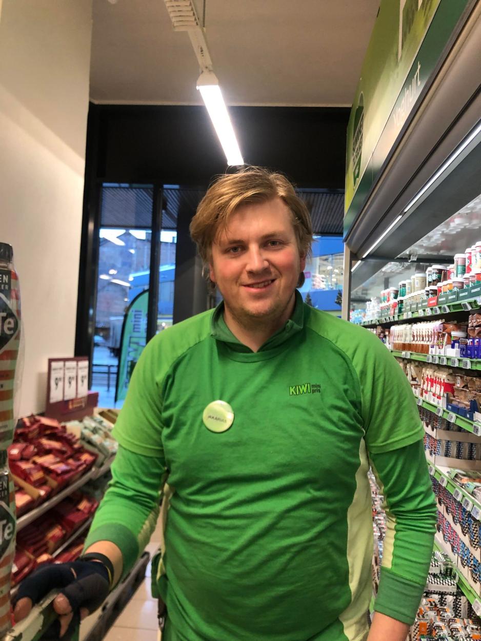 Ansatt p&aring; kiwi storgata