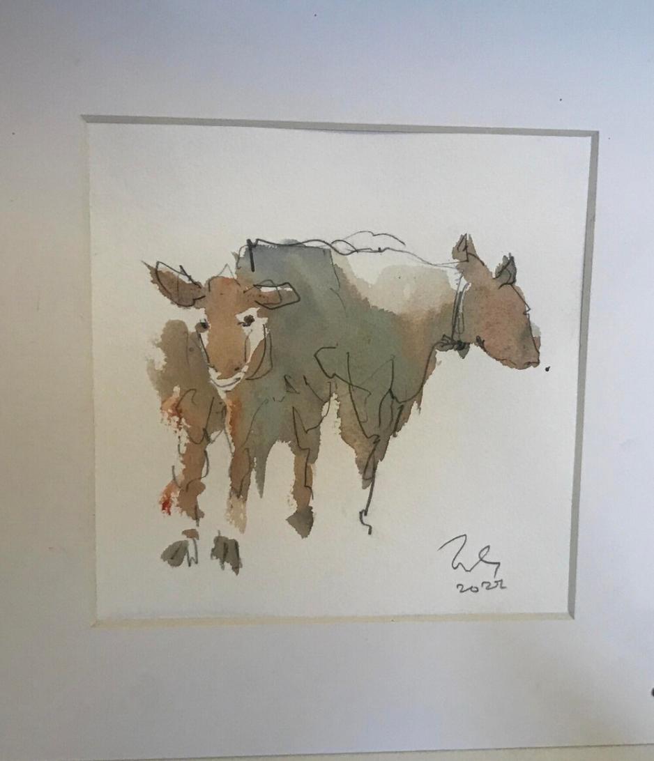 Akvarel av Svein Eie S&oslash;rensen