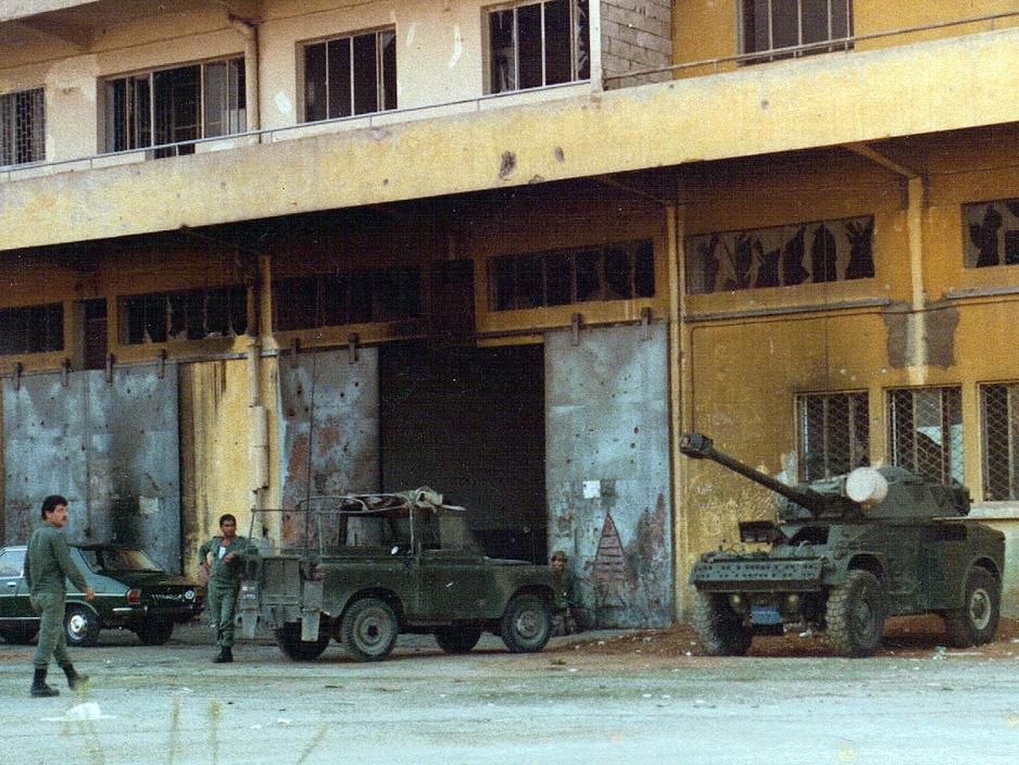 Libanesiske h&aelig;ren i Beirut 1982