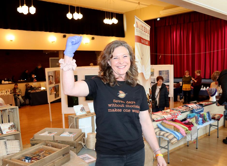 Maria Prest&oslash; p&aring; Grorud Lions julemarked.