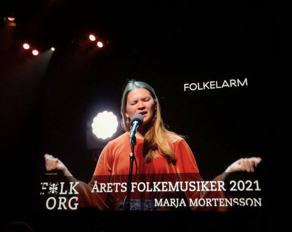Bilde av s&oslash;rsamisk artist Marja Mortensson. 