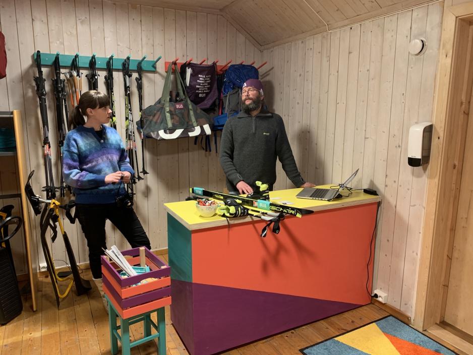 Marte Tangen og Are Flaten i BUA i Vang