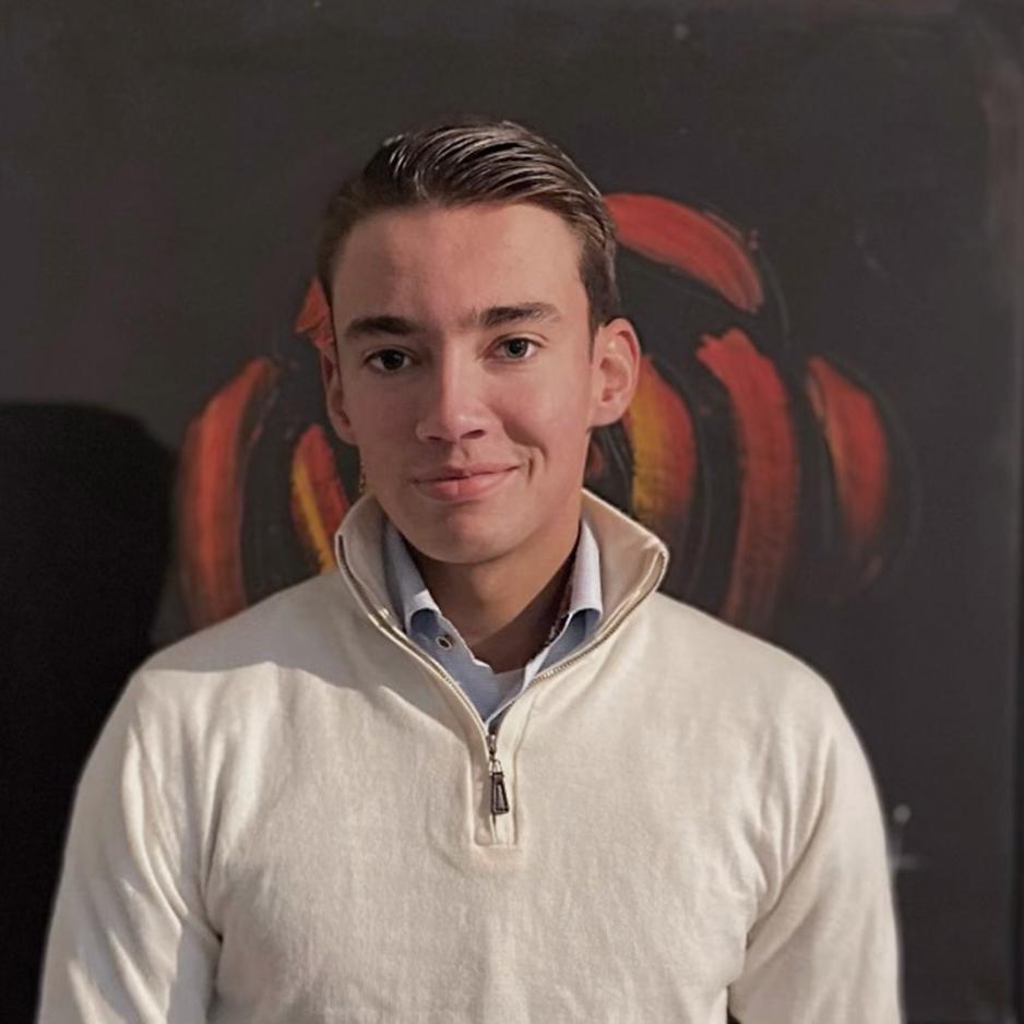 En ung mann portrett