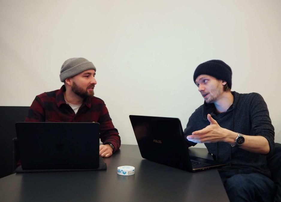 Matthias H&auml;nsgen Van Raalten og Anders Roald i P52