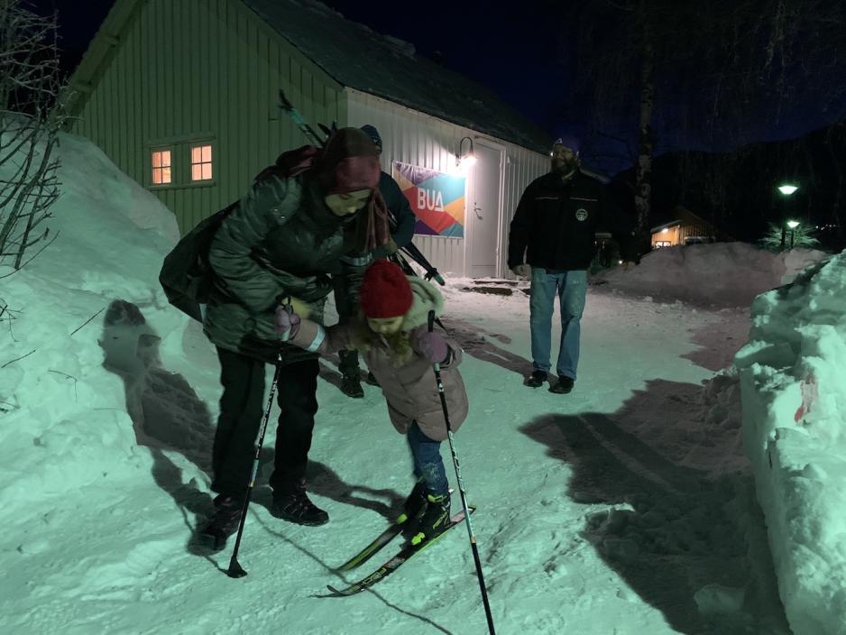 Pakize p&aring; ski ved BUA Vang