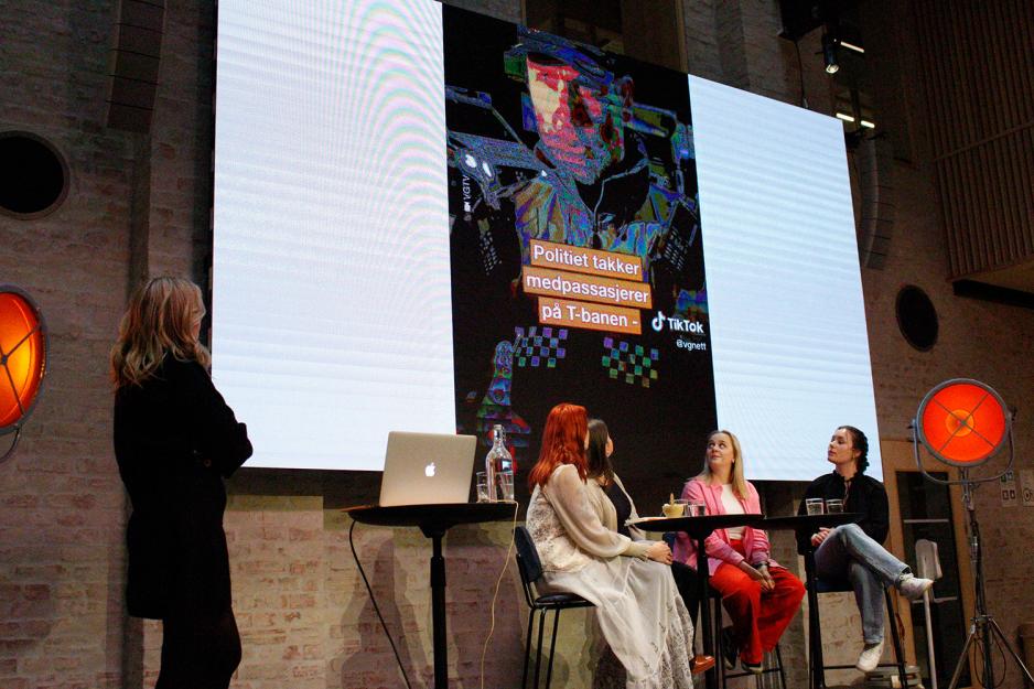 Panelsamtale om tiktok p&aring; pressens hus