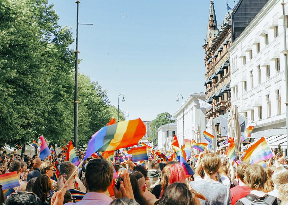 Prideparade på Karl Johan