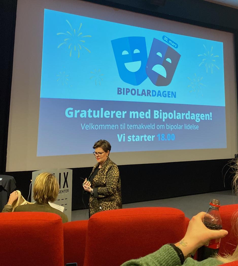 Et bilde fra salen f&oslash;r foredraget begynte