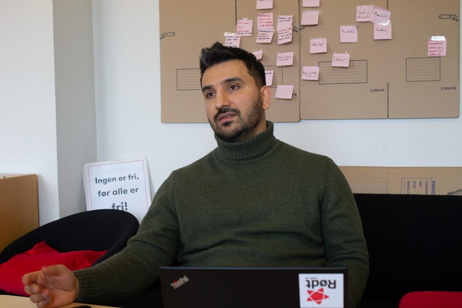 Bilde av R&oslash;dt representant Siavash Mobasheri