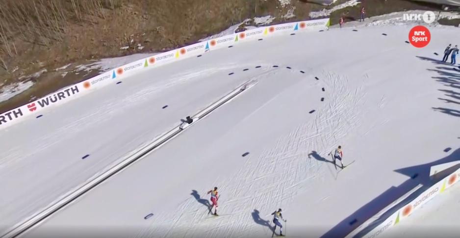 Kl&aelig;bo rykker i lagsprinten i Oberstdorf