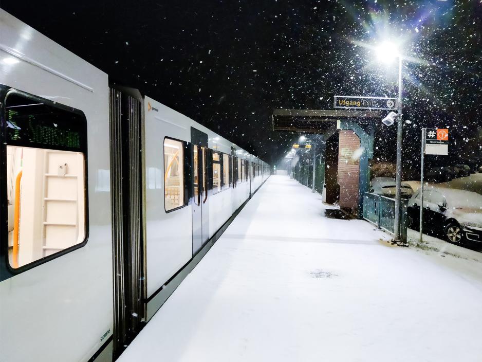 Sn&oslash;fall p&aring; T&aring;sen t-bane