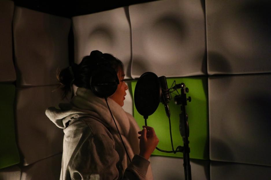 S&oslash;ndre Sound studio mikrofon innspilling 