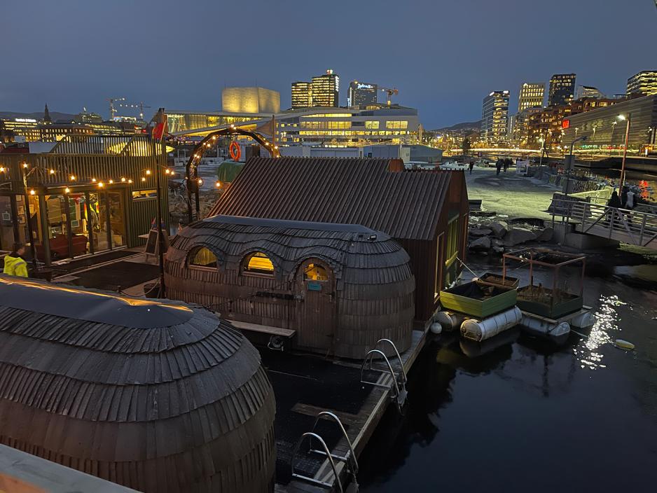 Badstuer p&aring; Sukkerbiten i Oslo