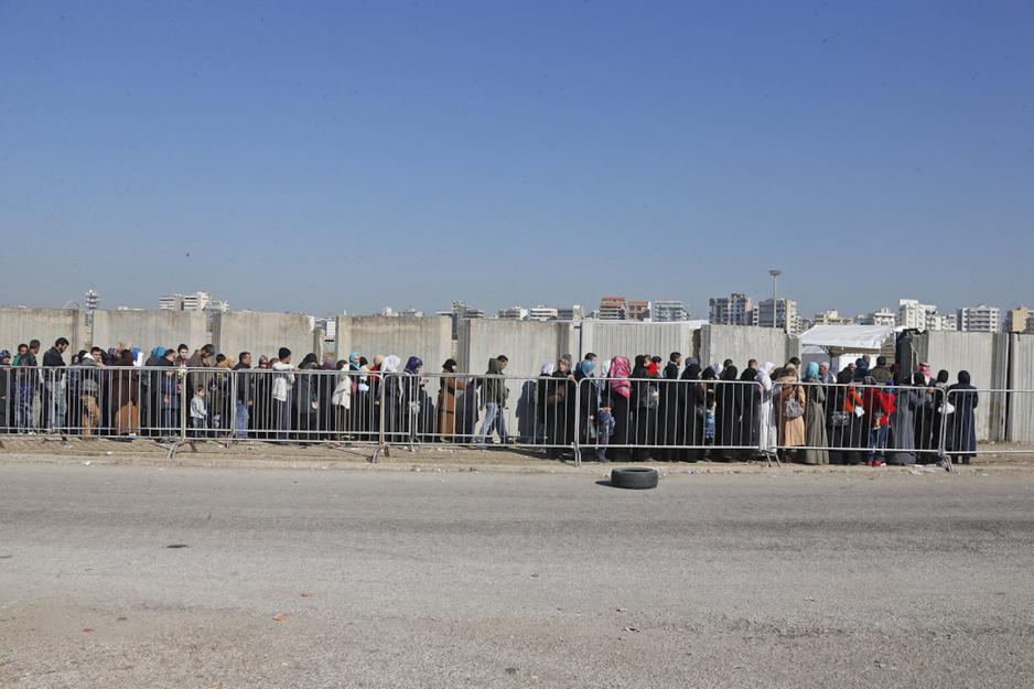 Syriske flyktninger i k&oslash; i Libanon