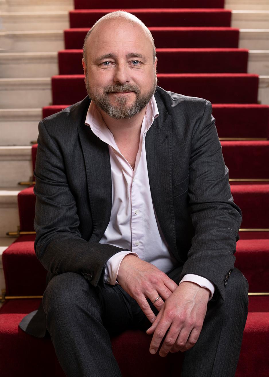 Bilde av teatersjef ved Nationaltheatret Kristian Seltun. 