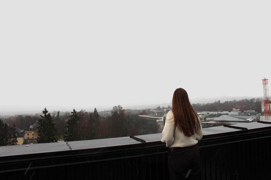 pernille brander ser ut p&aring; himmelen